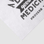 Sprichwörter 17:22 "A Merry Heart" Inspirational V Seidenpapier (Ausschnitt)