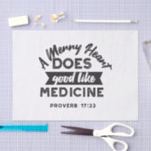 Sprichwörter 17:22 "A Merry Heart" Inspirational V Seidenpapier (Handwerk)