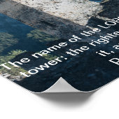 Sprichwörter 18 Starker Turm KJV Bibel Verse Wand  Poster (Ecke)