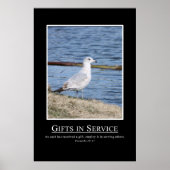 Sprichwörter 19:17 - Benutzen Sie Ihre Geschenke,  Poster (Vorne)