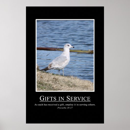 Sprichwörter 19:17 - Benutzen Sie Ihre Geschenke, Poster (Vorne)