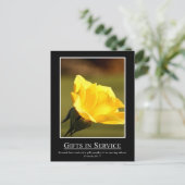 Sprichwörter 19:17 - Benutzen Sie Ihre Geschenke, Postkarte (Stehend Vorderseite)