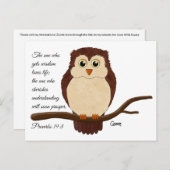 Sprichwörter 19:8 - Postkarte (Vorne/Hinten)