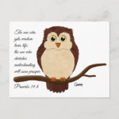 Sprichwörter 19:8 - Postkarte (Vorderseite)