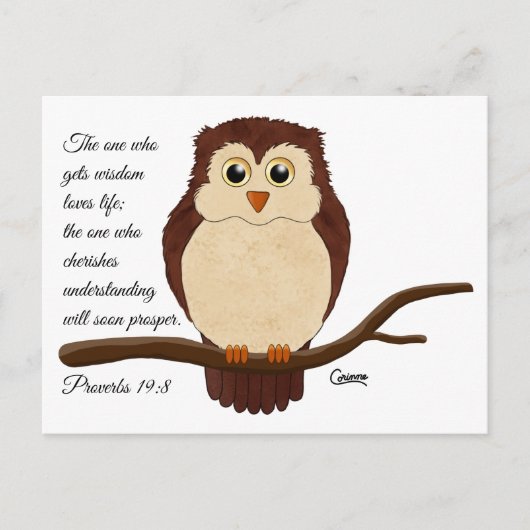 Sprichwörter 19:8 - Postkarte (Vorderseite)