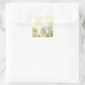 Sprichwörter 1:7 | Bible Verse Quote Quadratischer Aufkleber (Tasche)