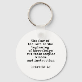 Sprichwörter 1:7| Die Angst des Schlüsselanhänger