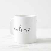 Sprichwörter 1:7 kaffeetasse (Vorderseite Links)
