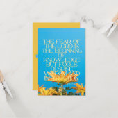 Sprichwörter 1:7 KJV Bibelschrift Pic Begrüßung Karte (Vorderseite/Rückseite Beispiel)