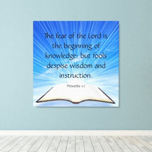 Sprichwörter 1:7 leinwanddruck (Insitu (Holzboden))