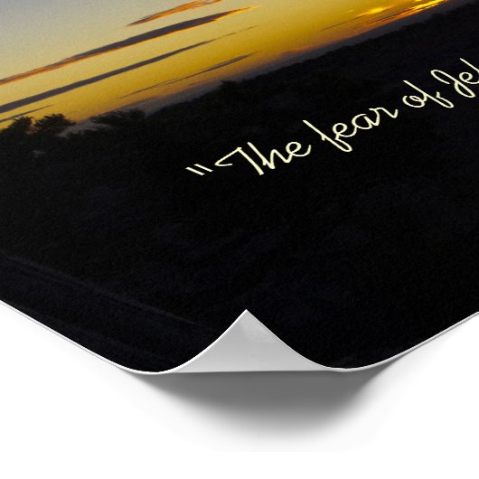 Sprichwörter 1:7 Poster (Ecke)