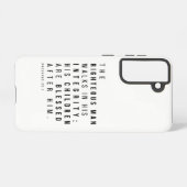 Sprichwörter 20:7 Die Verse des rechten Menschenva Samsung Galaxy Hülle (Rückseite (Horizontal))