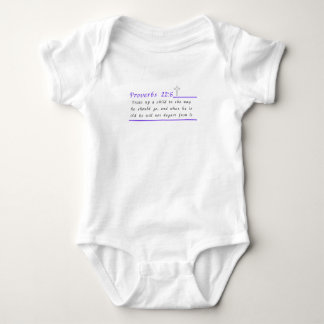 Sprichwörter 22:6 Christlicher Baby Bodysuit 1-Stü Strampler