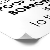 Sprichwörter 22:7 Die reiche Herrschaft über die B Poster (Ecke)