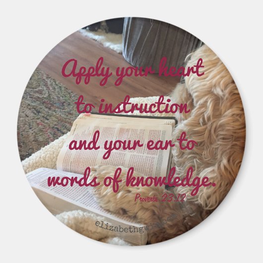 Sprichwörter 23:12-Magnet Magnet (Vorne)