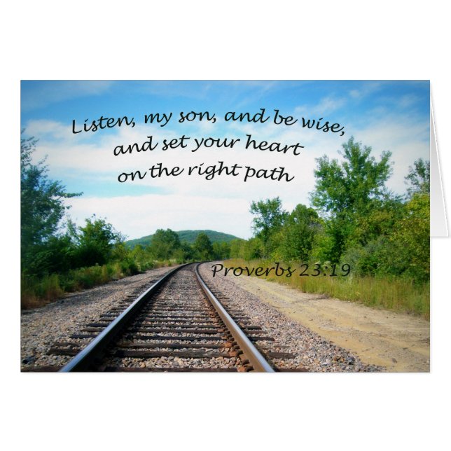 Sprichwörter 23:19 (Vorderseite (Horizontal))