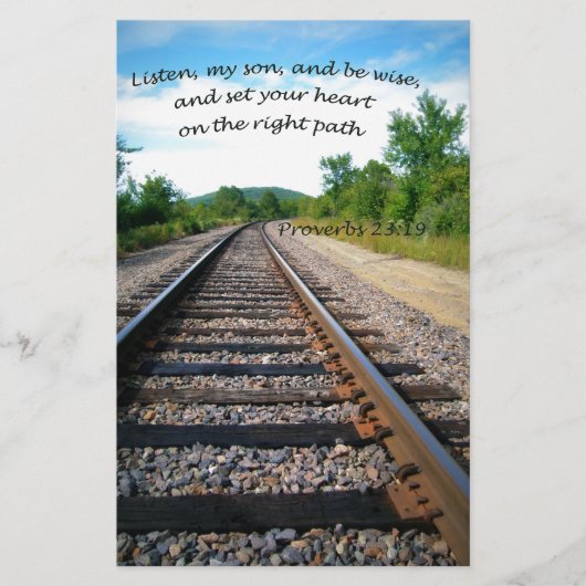 Sprichwörter 23:19 briefpapier (Vorderseite)