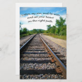 Sprichwörter 23:19 briefpapier (Vorne/Hinten)