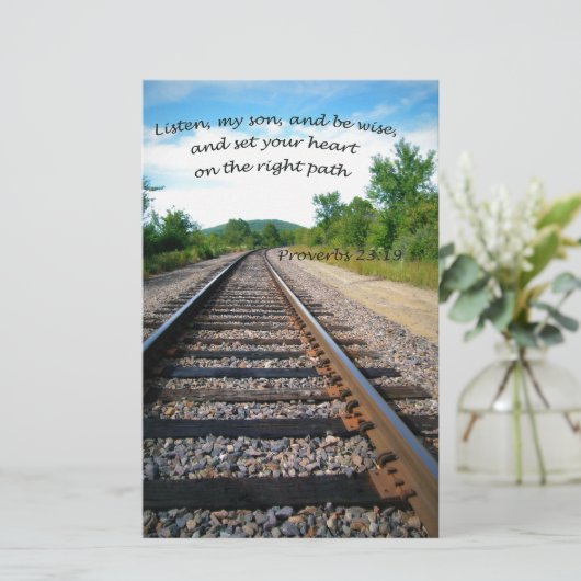 Sprichwörter 23:19 briefpapier (Stehend Vorderseite)