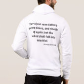 Sprichwörter 24:16 Bibel Verse Scripture Full-Zip Hoodie (Rückseite)