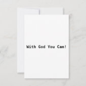 Sprichwörter 24:16 KJV Bibelschrift Gruß Karte (Rückseite)