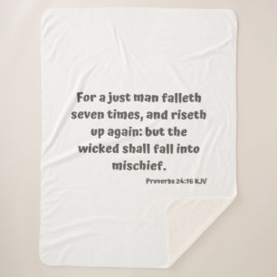 Sprichwörter 24:16 KJV Bible Verse Scripture Sherpadecke