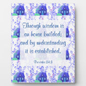 Sprichwörter 24:3 Plaque Fotoplatte (Vorderseite)