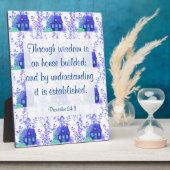 Sprichwörter 24:3 Plaque Fotoplatte (Seite)