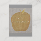 Sprichwörter 25:11, Ein Wort, das passend gesproch Visitenkarte (Rückseite)