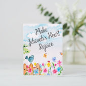 Sprichwörter 27:11 Das Herz Jehovahs erfreuen Postkarte (Stehend Vorderseite)