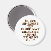 Sprichwörter 27:17 magnet (Vorderseite/Rückseite)