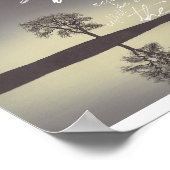 Sprichwörter 27:19 - Wie Wasser das Gesicht reflek Poster (Ecke)