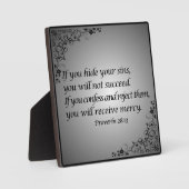 Sprichwörter 28:13 fotoplatte (Vorderseite)