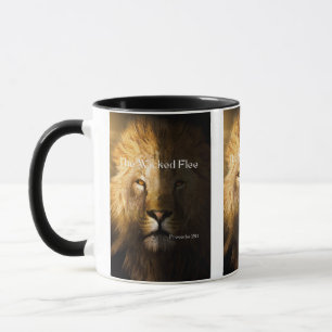 Sprichwörter 28:1 KJV Bibelangebot Zwei-Tone-Tasse Tasse
