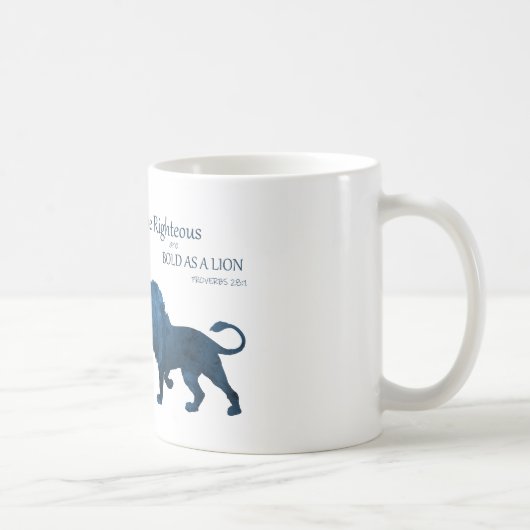 Sprichwörter 28 1 kühl als Lion Kaffeetasse (Rechts)