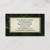 Sprichwörter 28:1 Rechtschaffene sind kühl wie ein Visitenkarte (Rückseite)