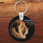 Sprichwörter 28:1 schlüsselanhänger (Vorderseite)