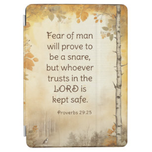 Sprichwörter 29:25 Angst vor dem Verse der Menschh iPad Air Hülle