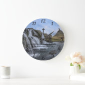 Sprichwörter 2:7:Christliches Gebet des Glaubens Große Wanduhr (Zuhause)