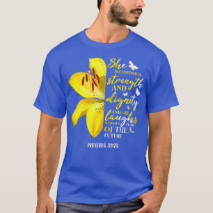Sprichwörter 3125 sie ist mit Stärke und T-Shirt