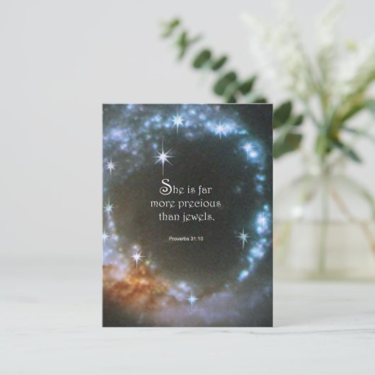 Sprichwörter 31:10 postkarte (Stehend Vorderseite)