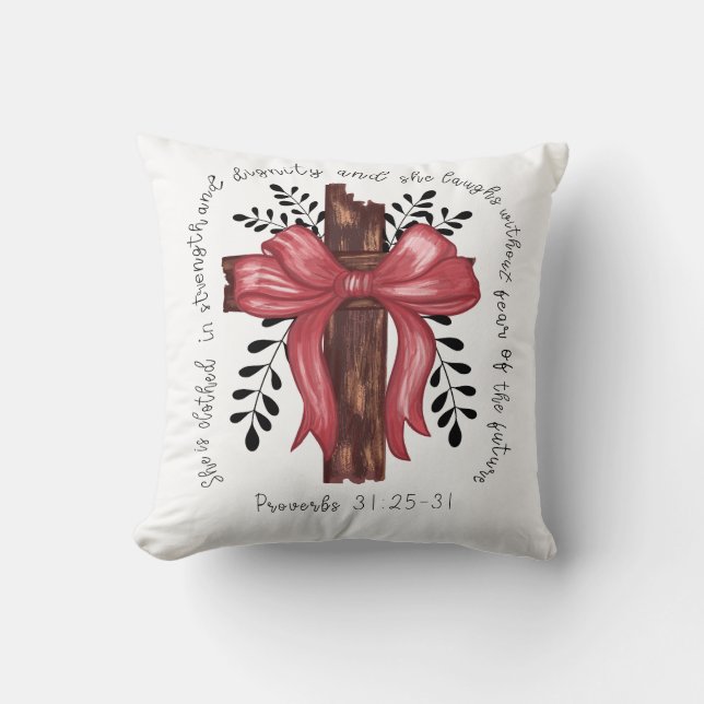 Sprichwörter 31: 25-31 kissen (Vorderseite)