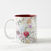 Sprichwörter 31:25 Bibel Verse Wasserfarbe Blumenb Zweifarbige Tasse (Links)