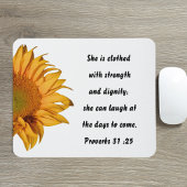 Sprichwörter 31:25 Bibelverse Halbblüte Custom Mousepad