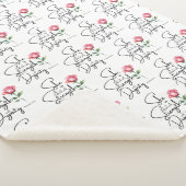 Sprichwörter 31:25 Blume Bibel Verse Nahtloses Mus Sherpadecke (3/4)