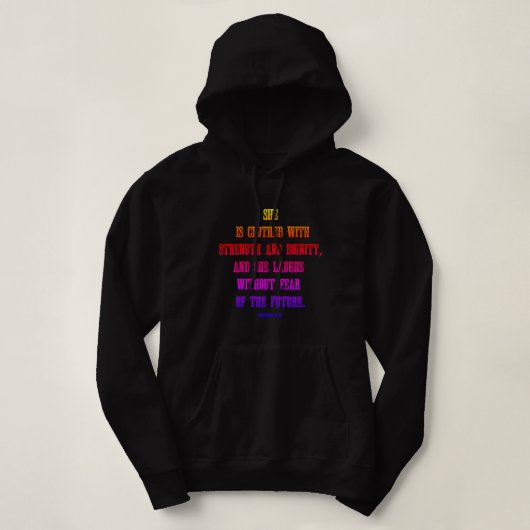 Sprichwörter 31:25 (FEARLESS) Hoodie (Design vorne)