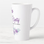 Sprichwörter 31:25 Festigkeit und Würde Lila Blume Milchtasse (Rechts)