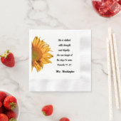 Sprichwörter 31:25 Große Christliche Sonnenblume Serviette (Beispiel)