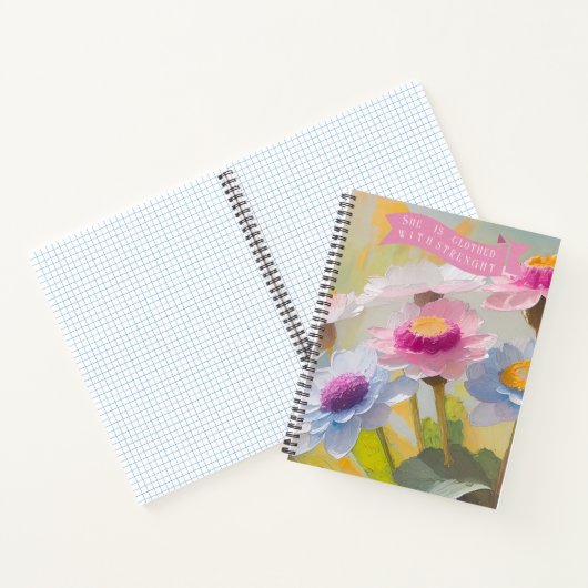 Sprichwörter 31:25,Mütter Christlicher Verse Notizblock (Innenseite)