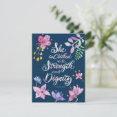 Sprichwörter 31:25 Religiöse Postkarten (Stehend Vorderseite)